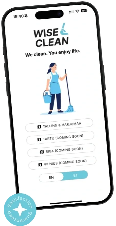 WiseClean mobile app